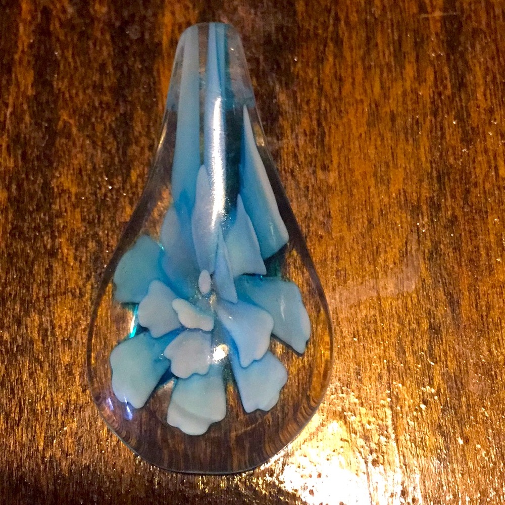 Glass flower Charm
